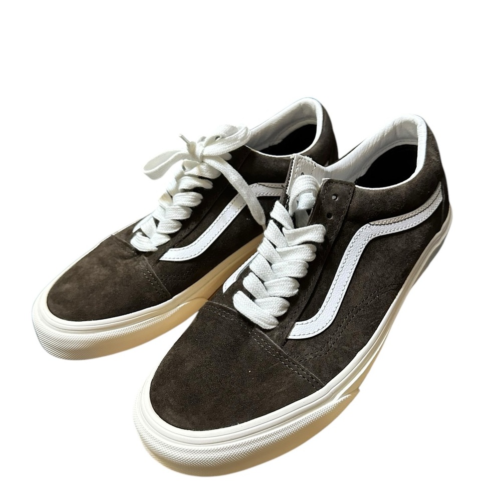 NIB RARE Vans Old Skool Brown Pig Suede Sneakers Shoes UNISEX Men 8 Women 9.5 - Picture 9 of 16